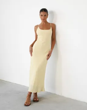 Leyton Maxi Dress (Lemon)