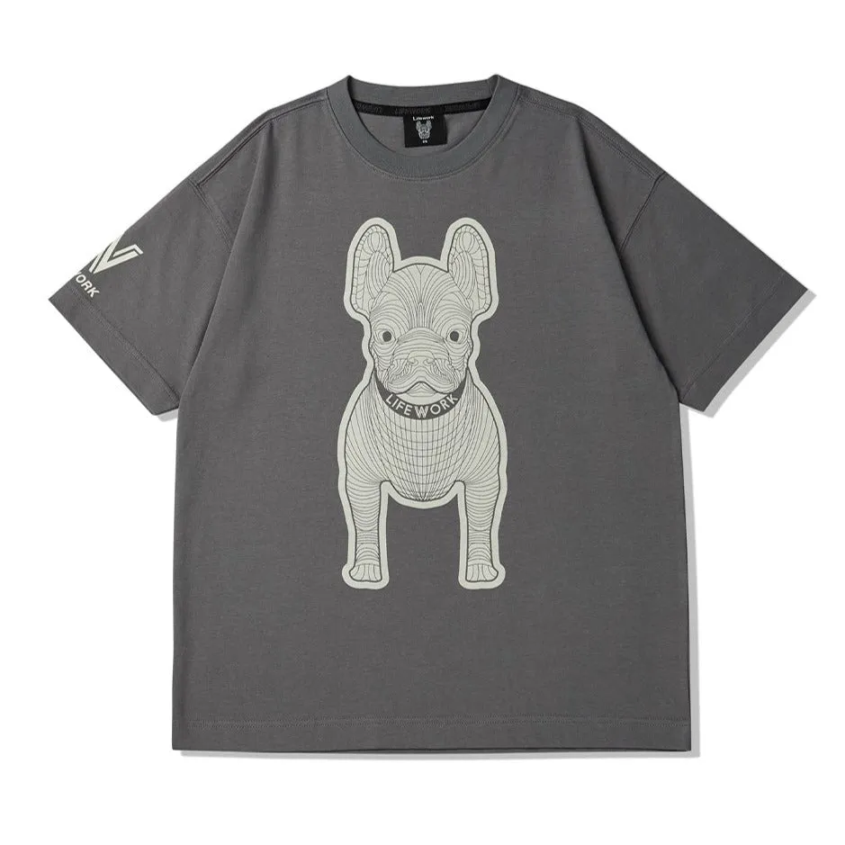 LifeWork Bulldog Tee Grey