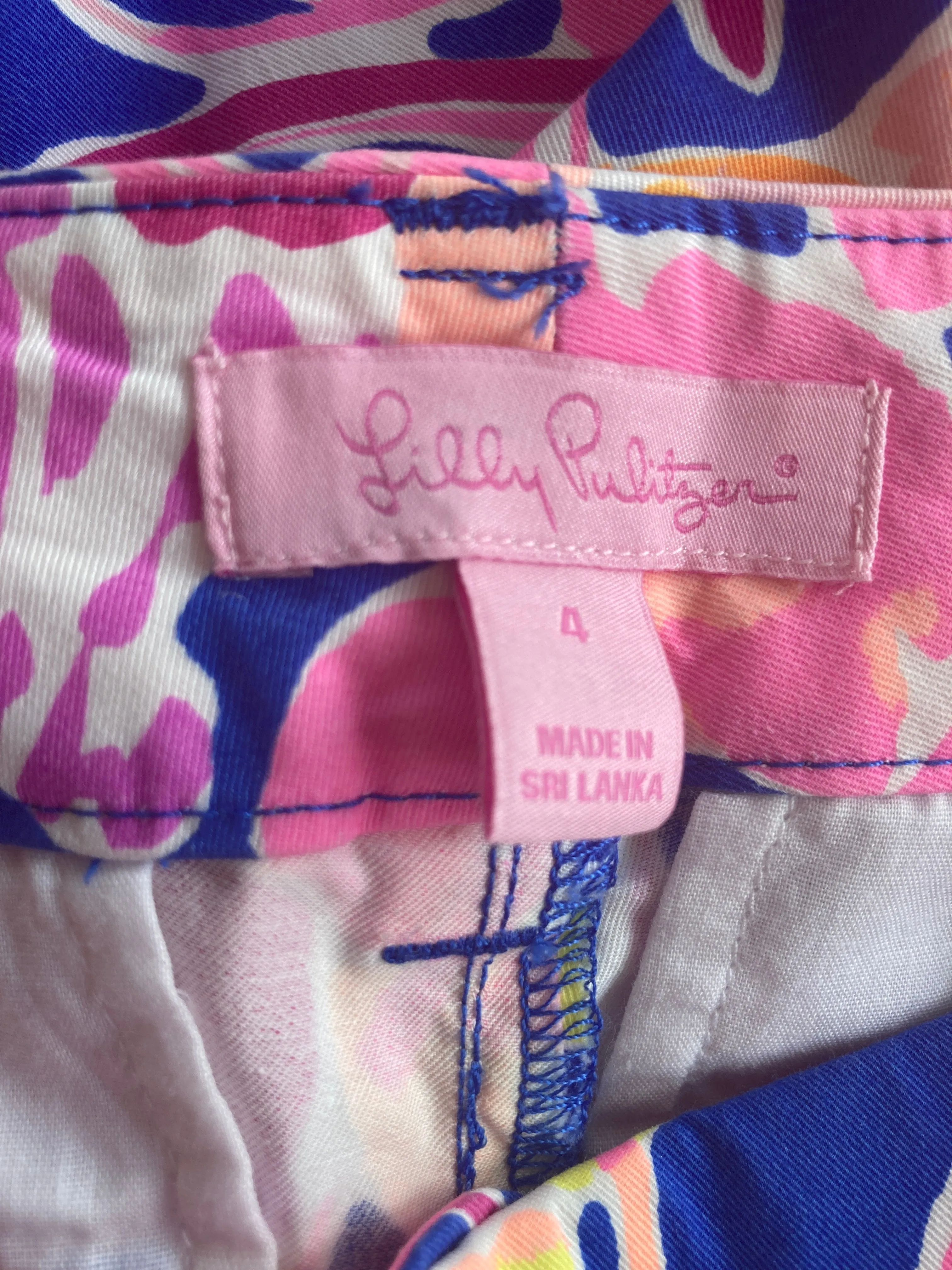 Lilly Pulitzer Seafood Print Pants, 4