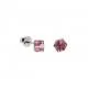 MCJ Swarovski Crystal Studs Square Small Stone