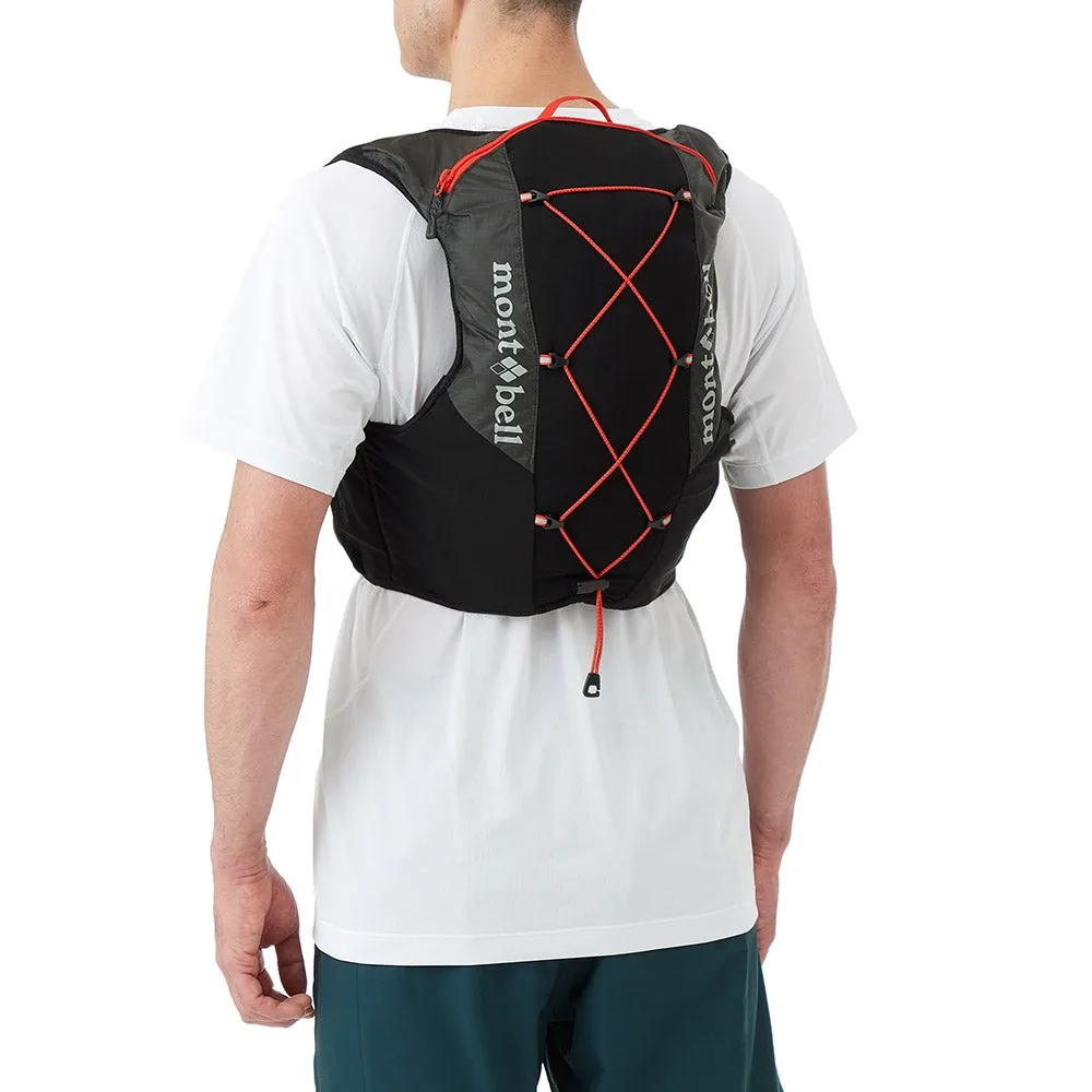 Montbell Backpack Cross Runner Vest Pack 3L Unisex - Black Light Gray