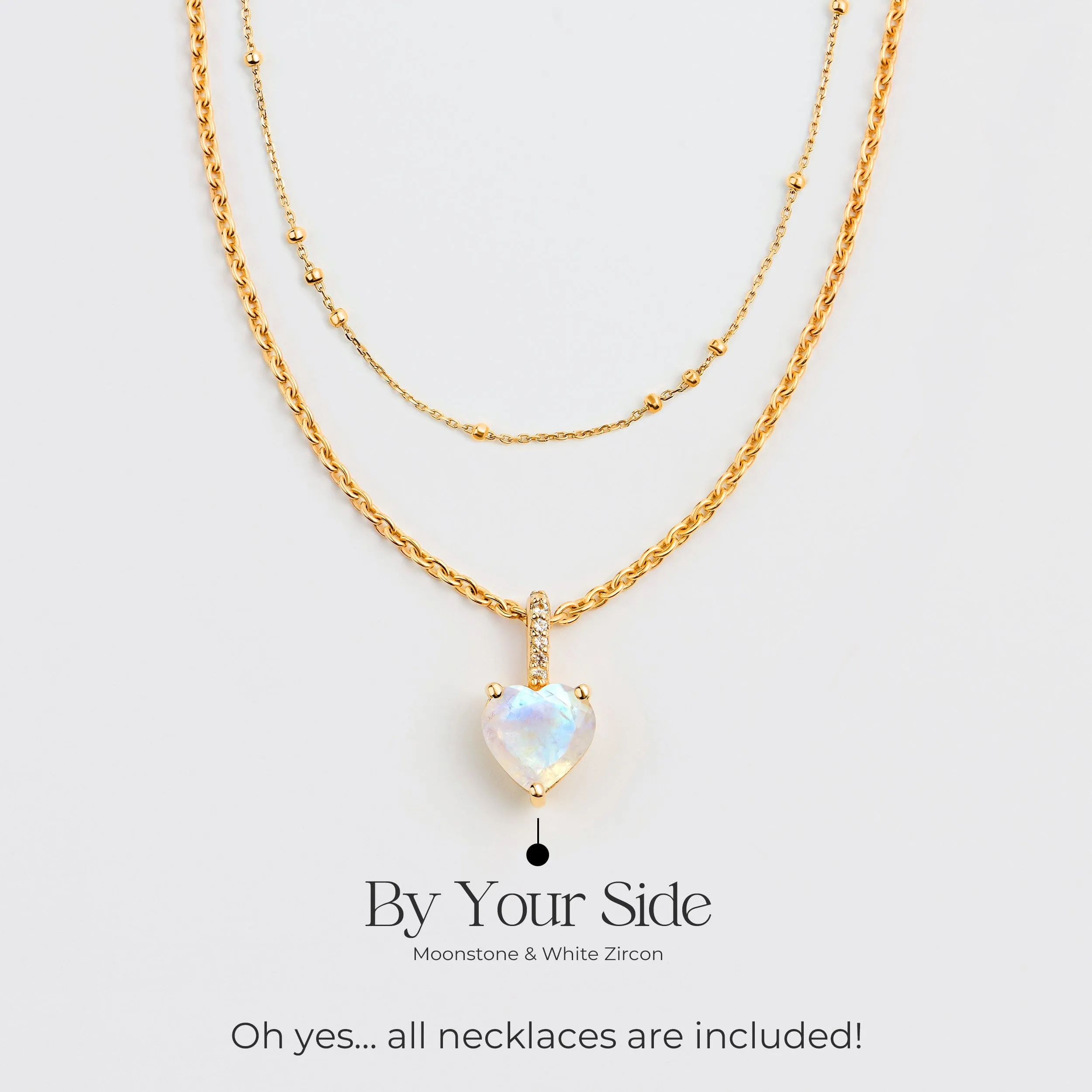 Moonstone Necklace Set - Share The Love