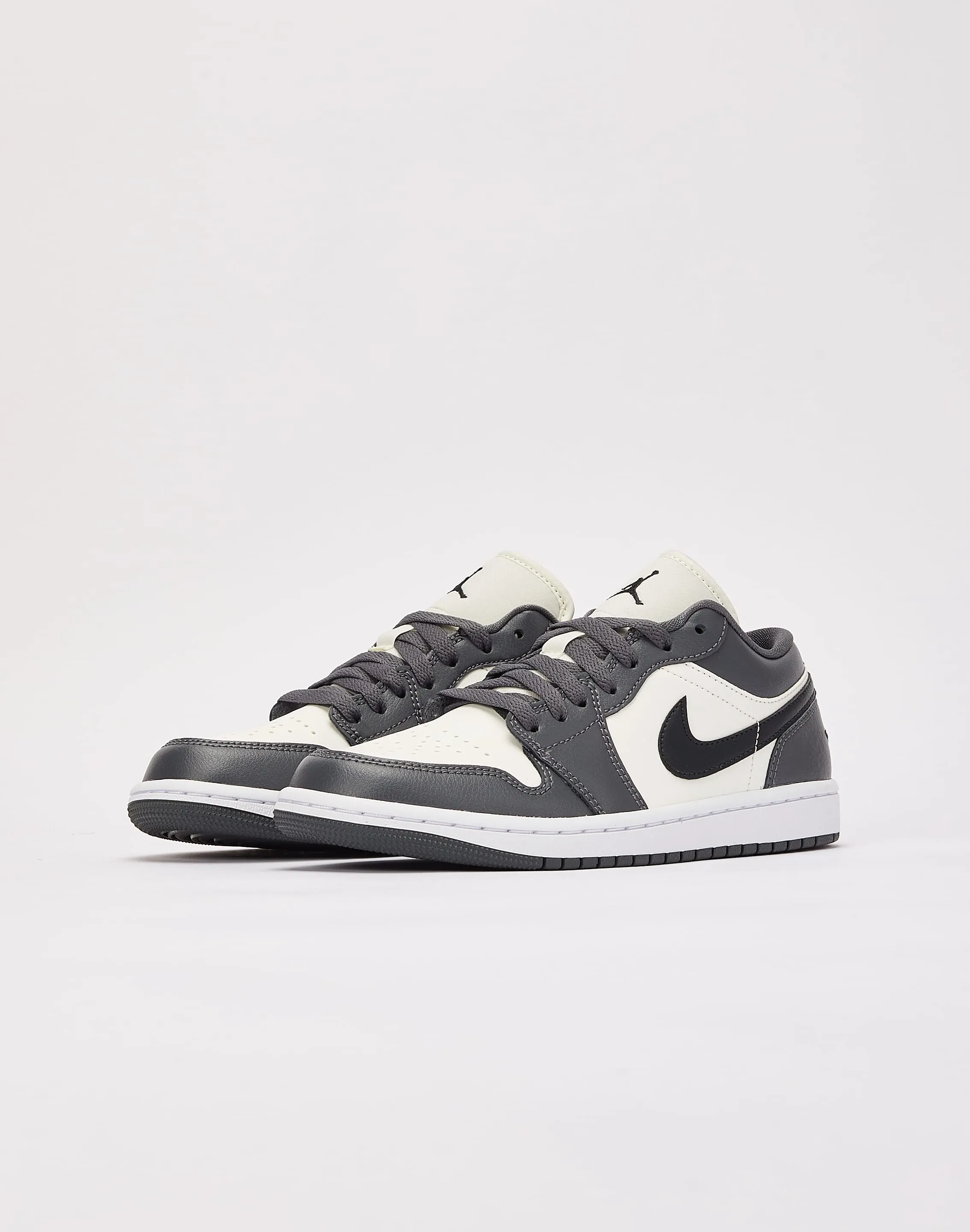 Nike Women's Air Jordan 1 Low Shoes - Sail / Blue Grey / White / Dune Red