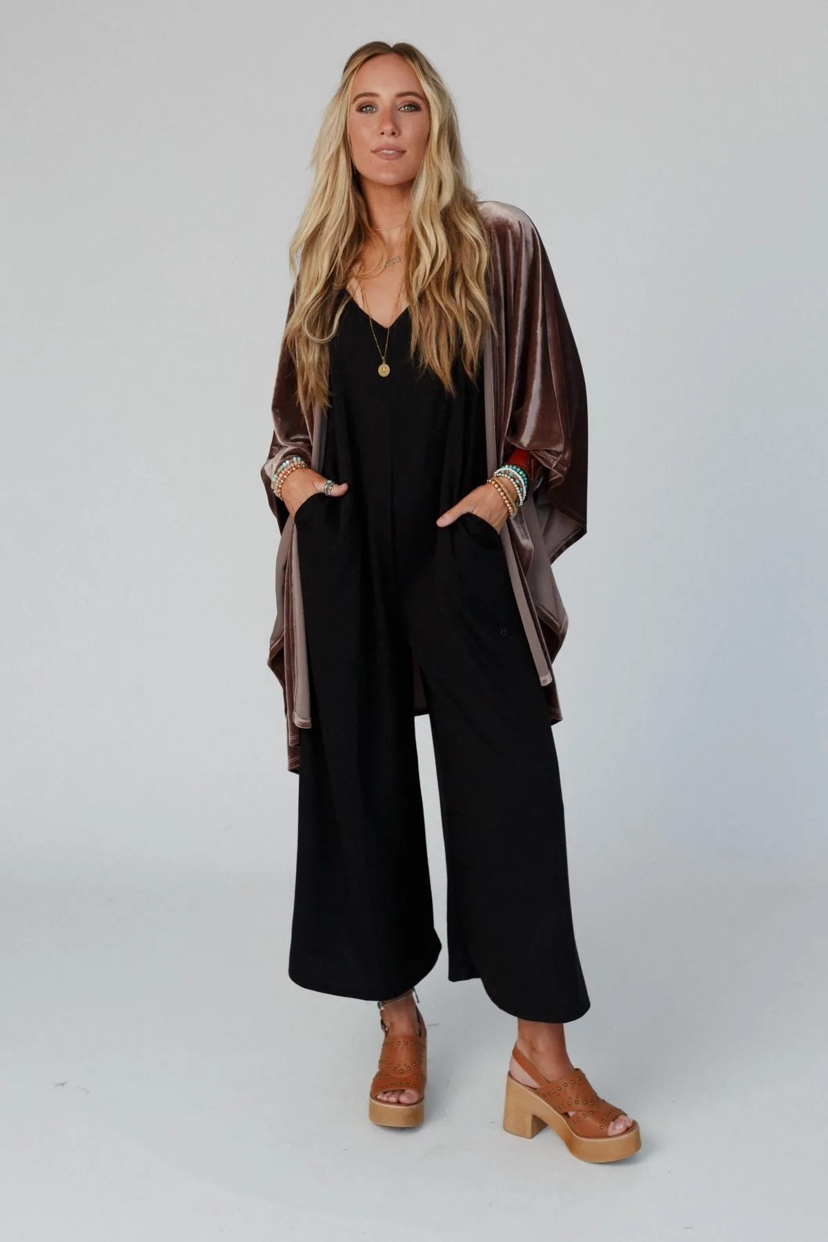 Oasis Wide Leg Jumpsuit - Black