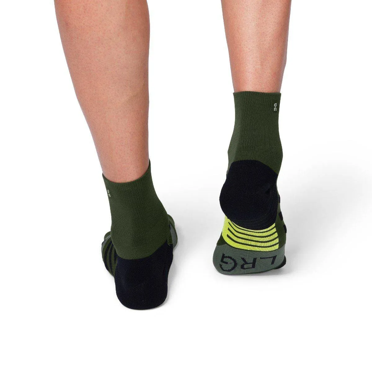 On Running Mid Sock (Men's) - Jungle/Lime