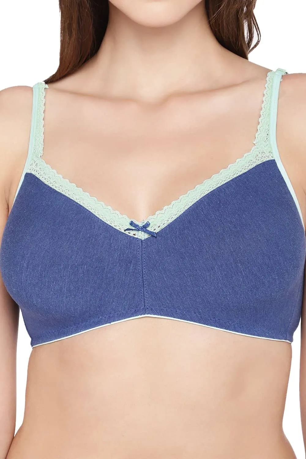 Organic Cotton Antimicrobial Soft Laced Bra-ISB017A-