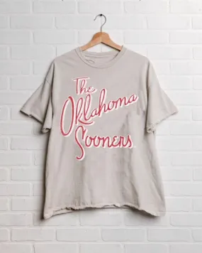 OU Sooners Beverly Off White Thrifted Tee