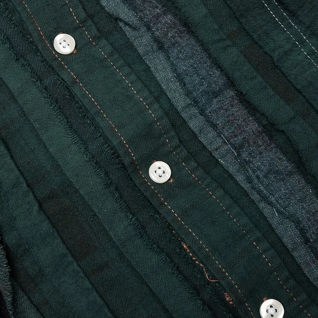 Over Dyed Ribbon Shirt - Green