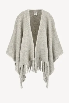 Poncho Fringe in Zinc