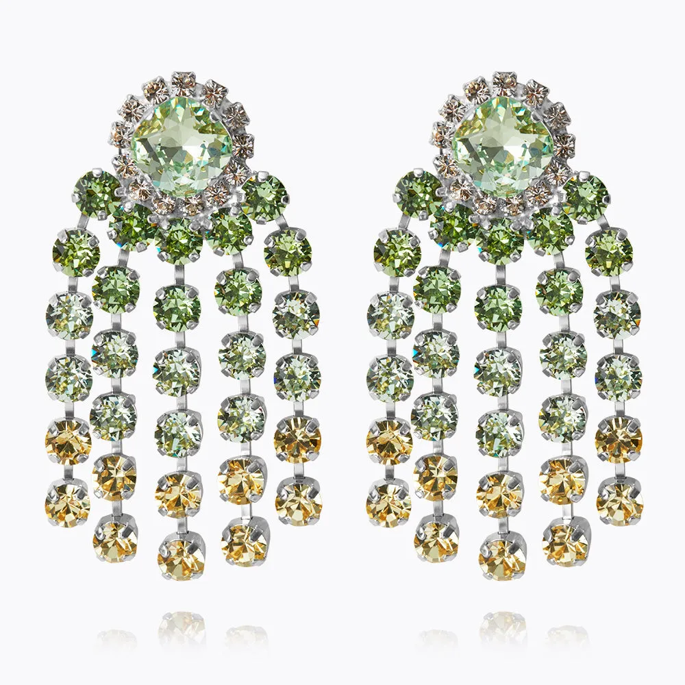 Rafaela Earrings / Lime Combo