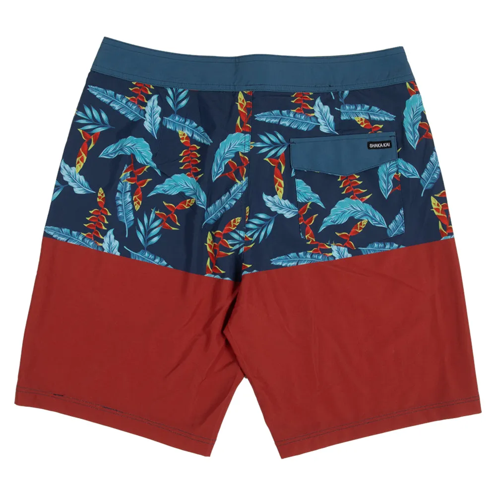 Red Kelp 19" 4 -way stretch quick dry Boardshorts