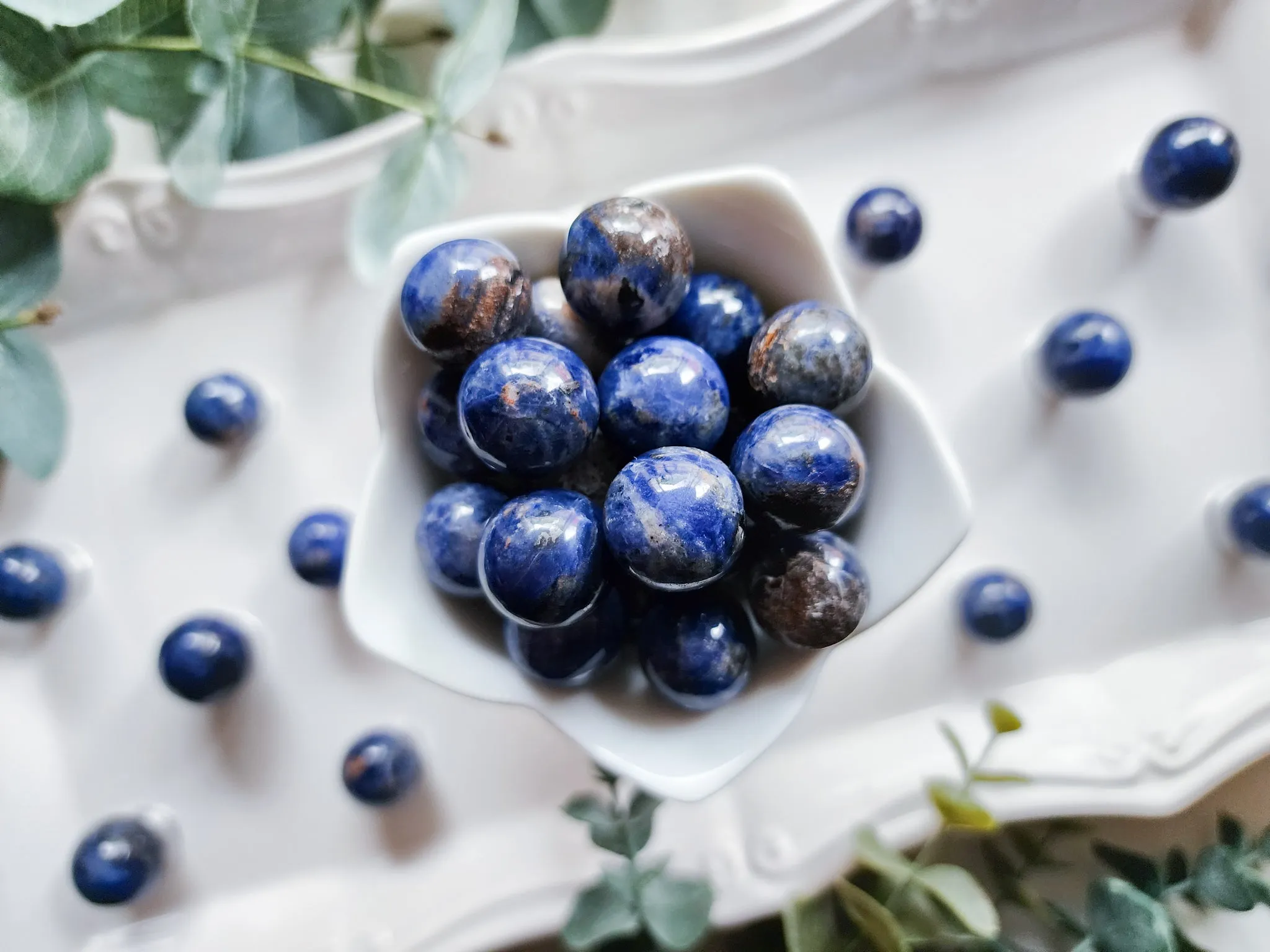 Sodalite Sphere || Marble