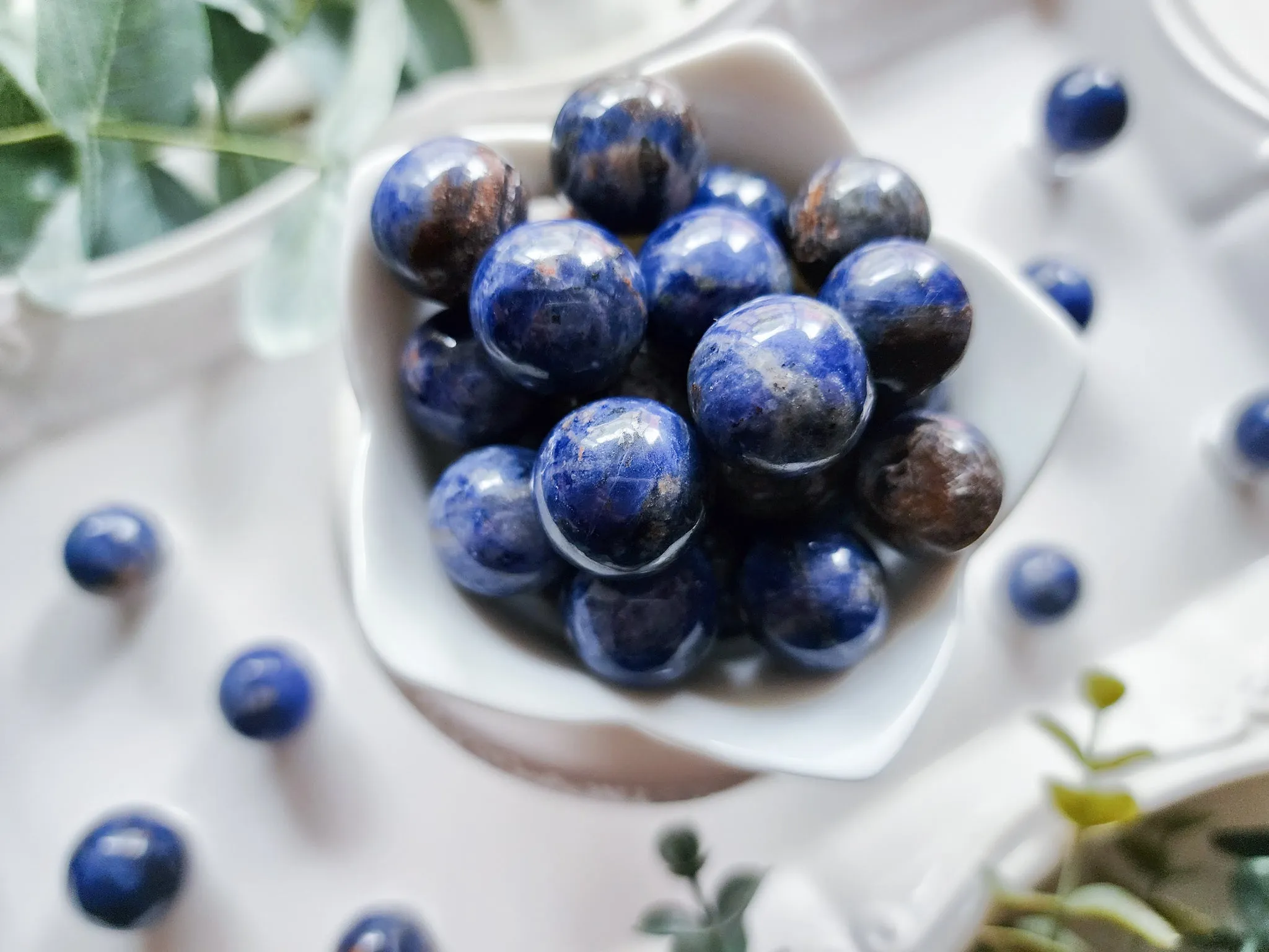 Sodalite Sphere || Marble