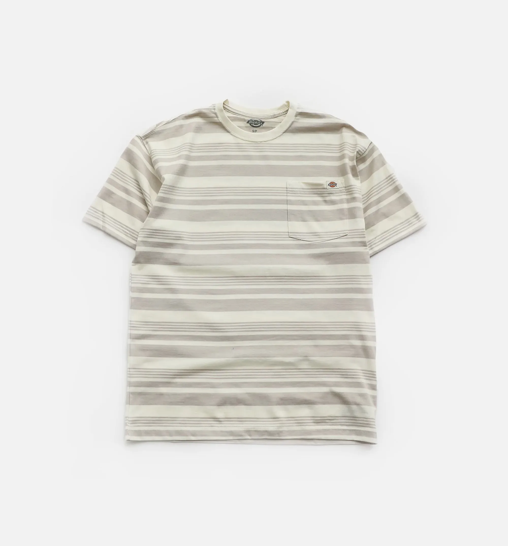 Stripe Pocket Tee Mens Short Sleeve Shirt - Grey