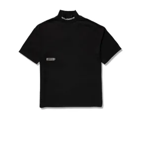 STUDENTS SIGNATURE MOCK NECK SHIRT BLACK 6475