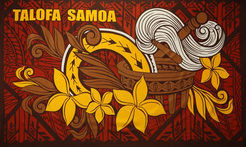 Talofa Samoa Kava Bowl Sarong