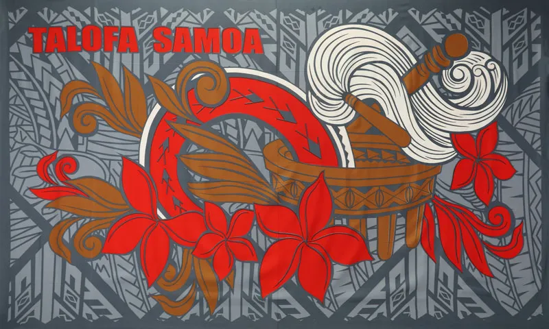 Talofa Samoa Kava Bowl Sarong