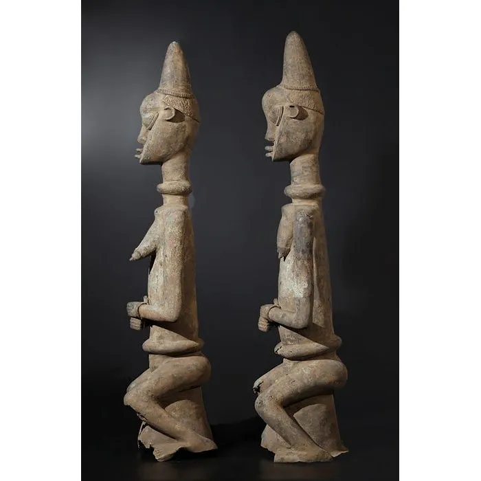 Yoruba Ogboni Shrine Figures PAIR, Nigeria #778